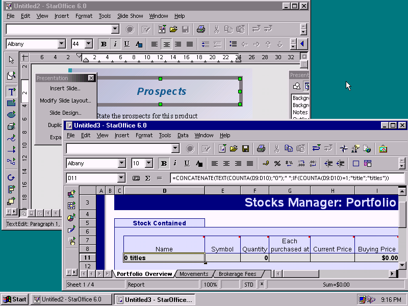StarOffice 6 - Presentation